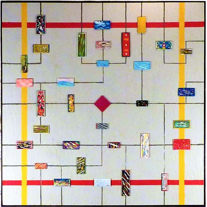 Quadro arte contemporanea Sinapsia - vista frontale Quadro arte contemporanea Sinapsia - Vista frontale