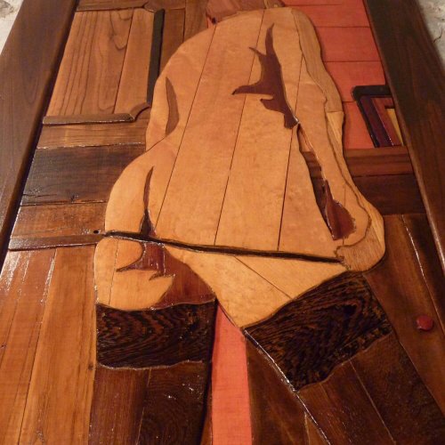 Quadro in legno arte moderna L'Amante Svogliata Quadro in legno L'Amante Svogliata - Dettaglio